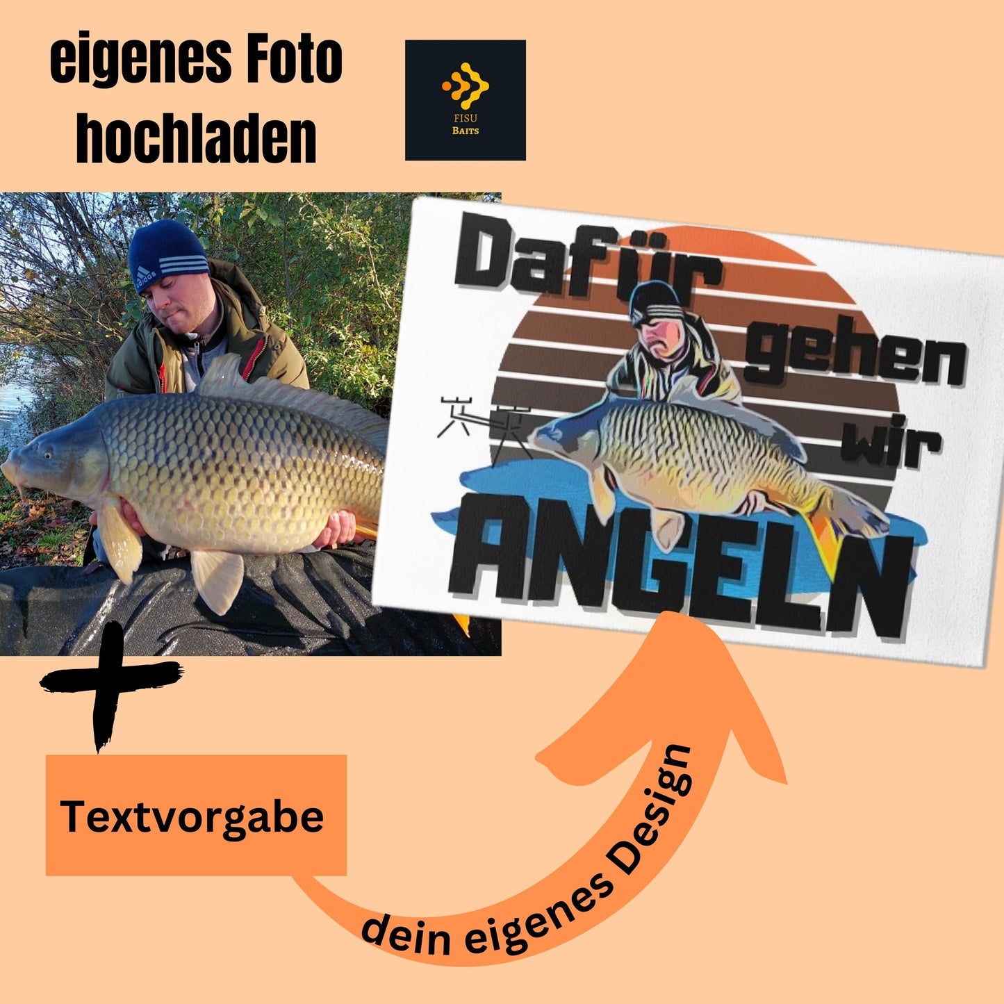 Cartoon Design aus Fotovorlage - Leinwand 30x20cm