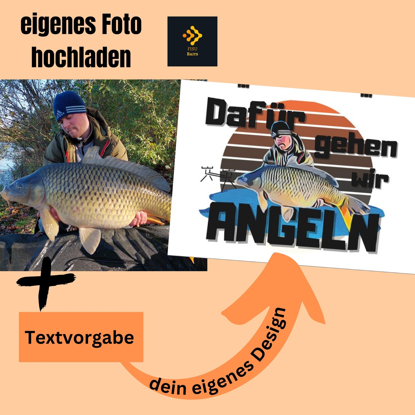 Cartoon Design aus Fotovorlage - Poster Din A1 (quer)