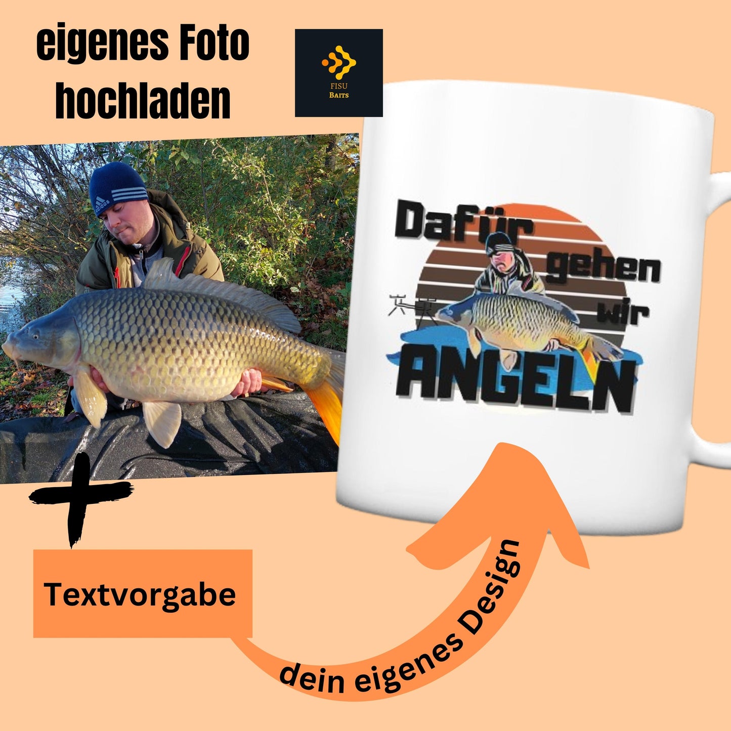 Cartoon Design aus Fotovorlage - Tasse matt