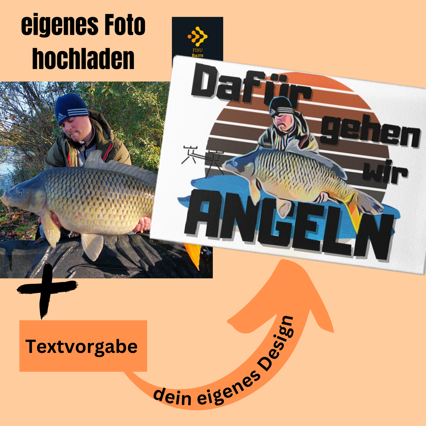 Cartoon Design aus Fotovorlage - Leinwand 45x30cm