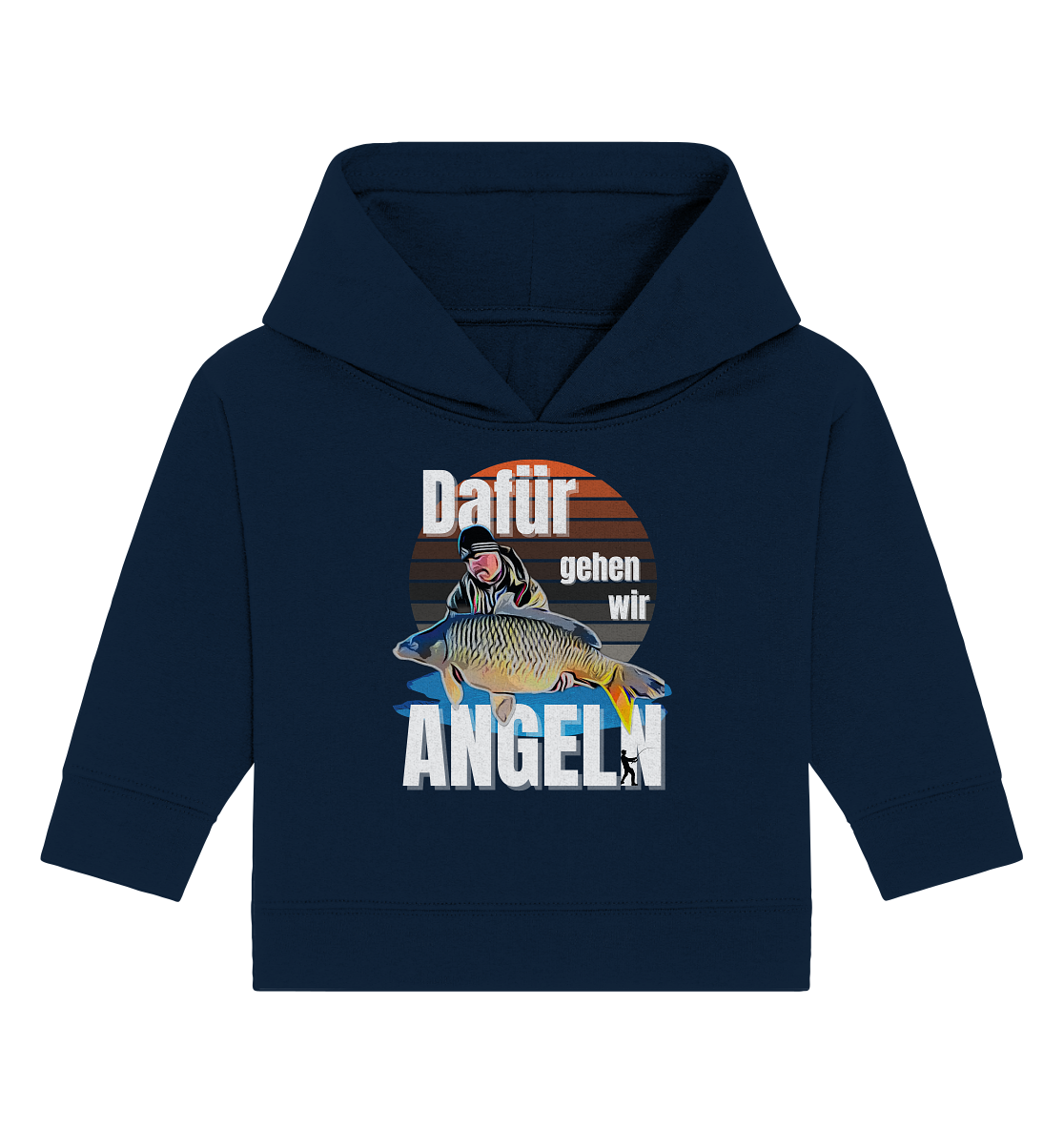 Cartoon Design aus Fotovorlage - Baby Organic Hoodie