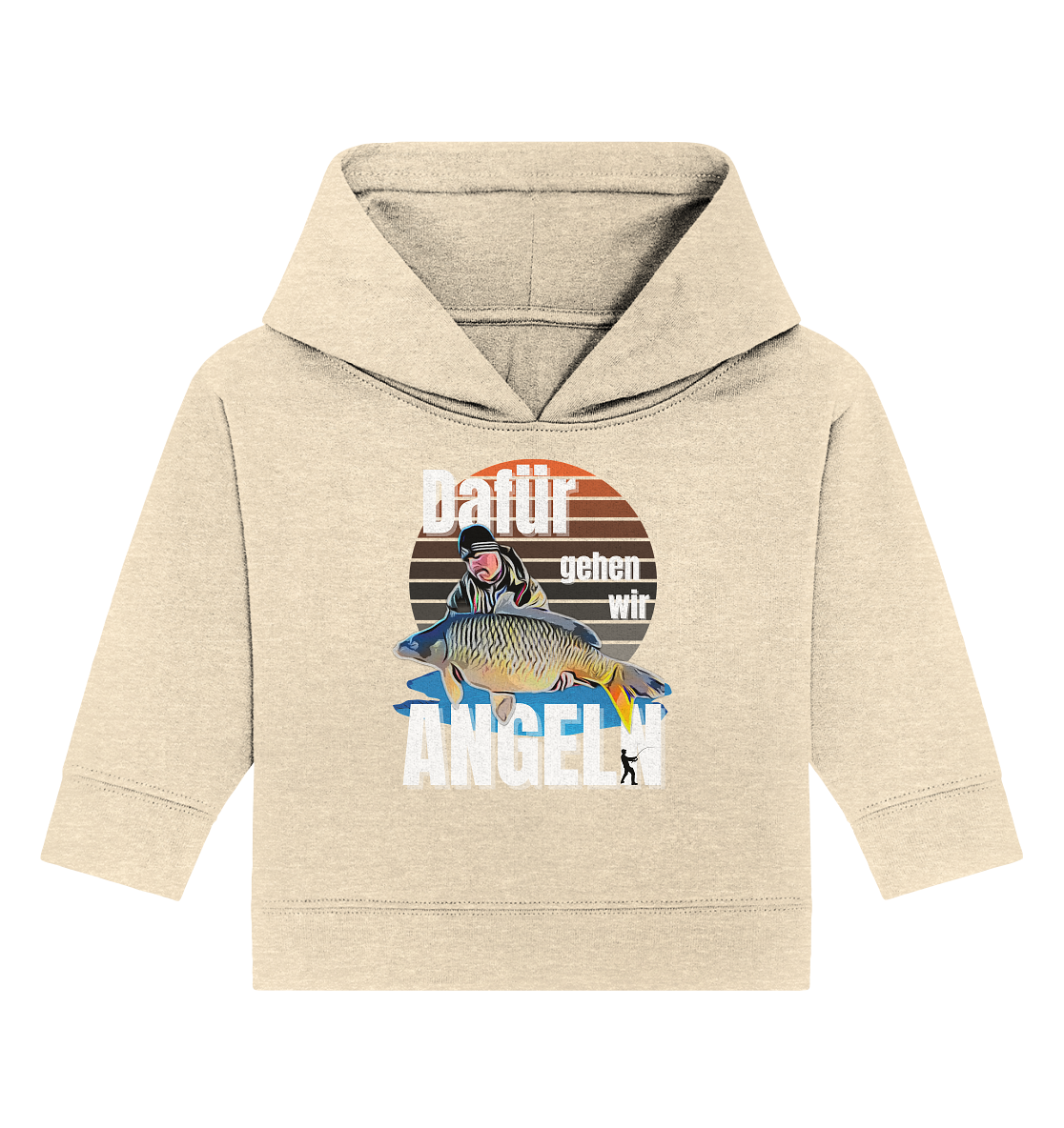 Cartoon Design aus Fotovorlage - Baby Organic Hoodie