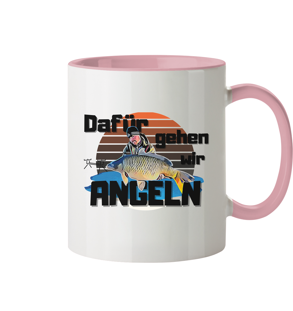 Cartoon Design aus Fotovorlage - Tasse zweifarbig