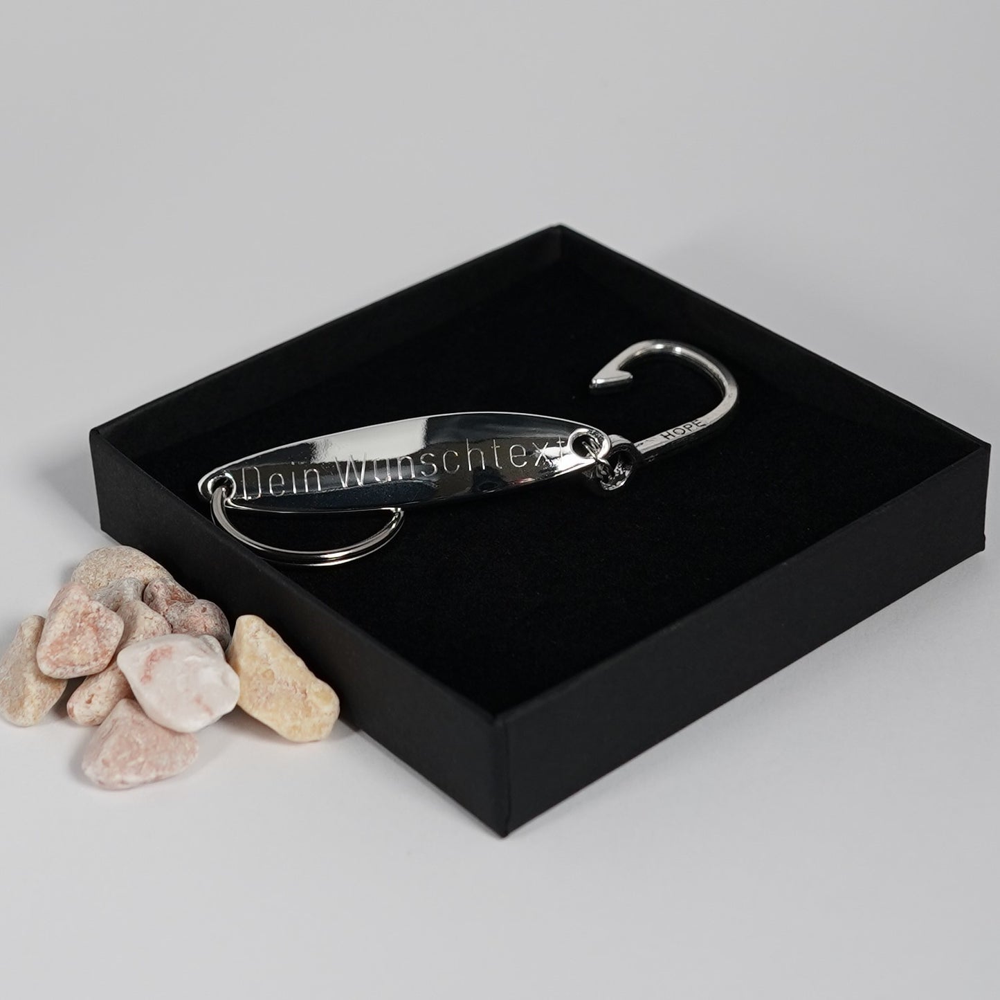 Geschenk für Angler, veredelte Schlüsselanhänger mit individueller Gravur