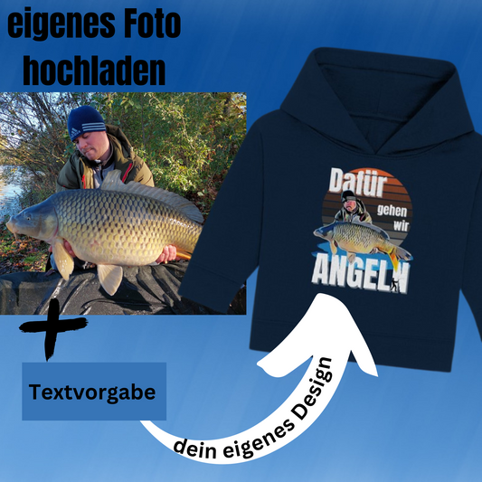 Cartoon Design aus Fotovorlage - Baby Organic Hoodie