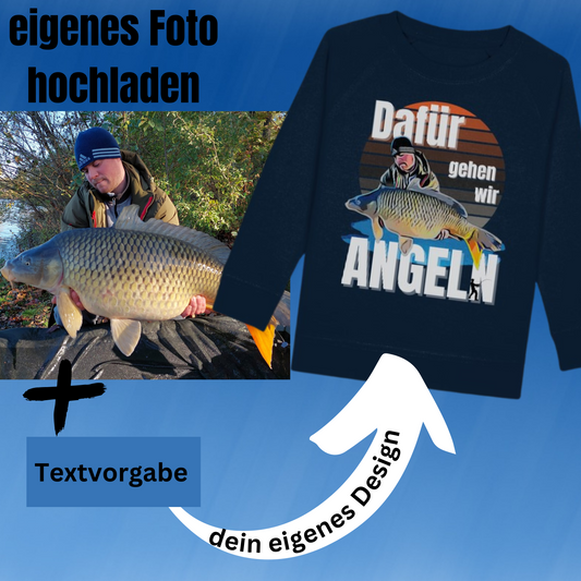 Cartoon Design aus Fotovorlage - Kids Organic Sweatshirt