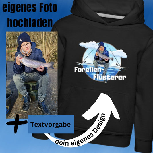 Cartoon Design aus Fotovorlage - Kids Premium Hoodie
