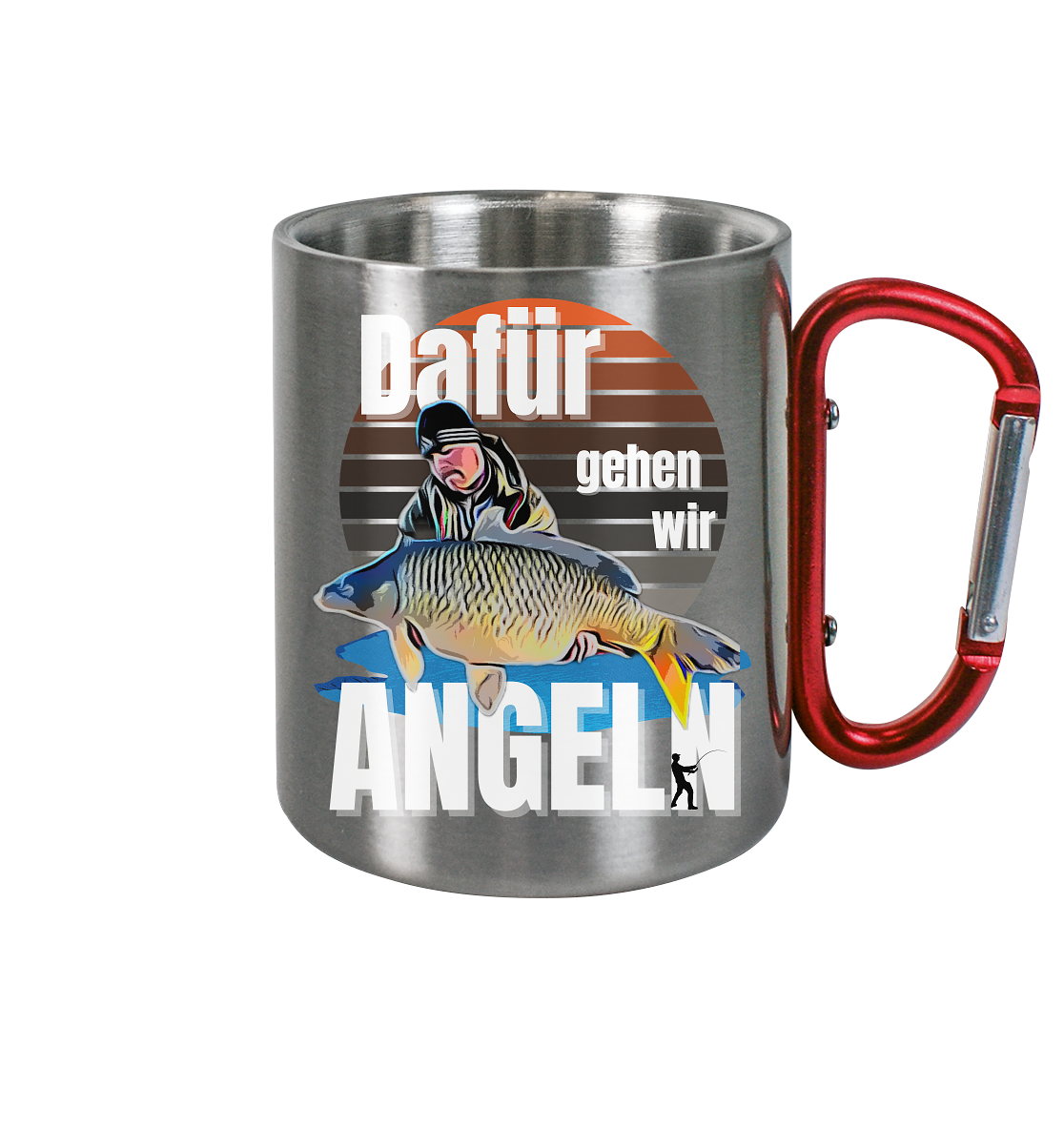 Cartoon Design aus Fotovorlage - Edelstahl Tasse