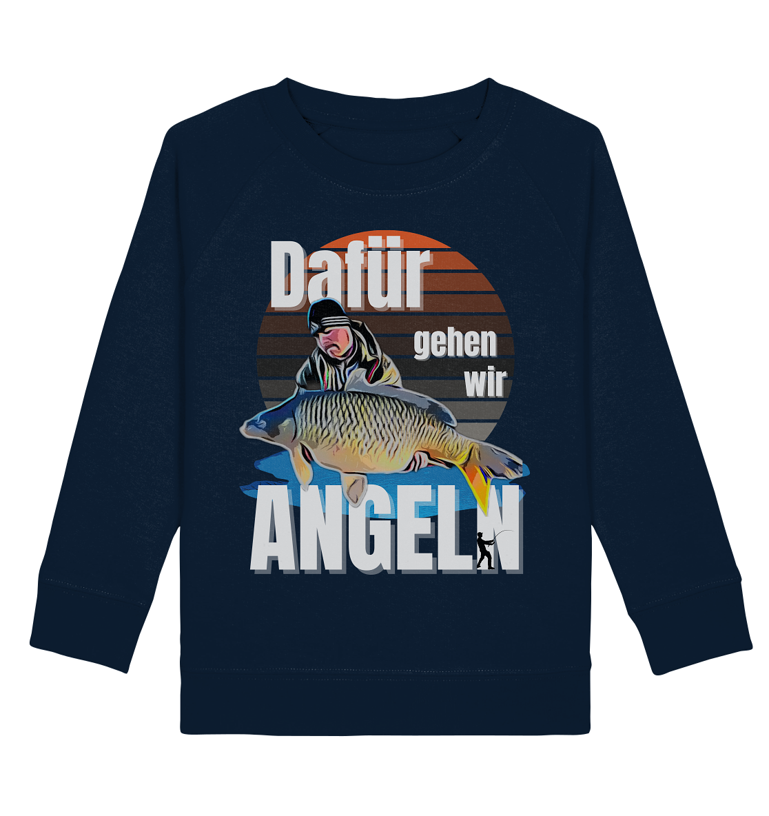 Cartoon Design aus Fotovorlage - Kids Organic Sweatshirt