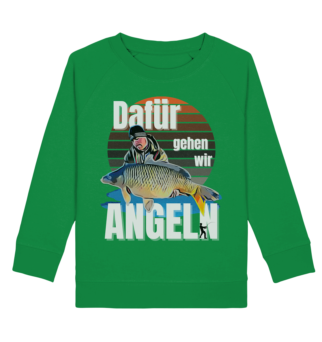 Cartoon Design aus Fotovorlage - Kids Organic Sweatshirt