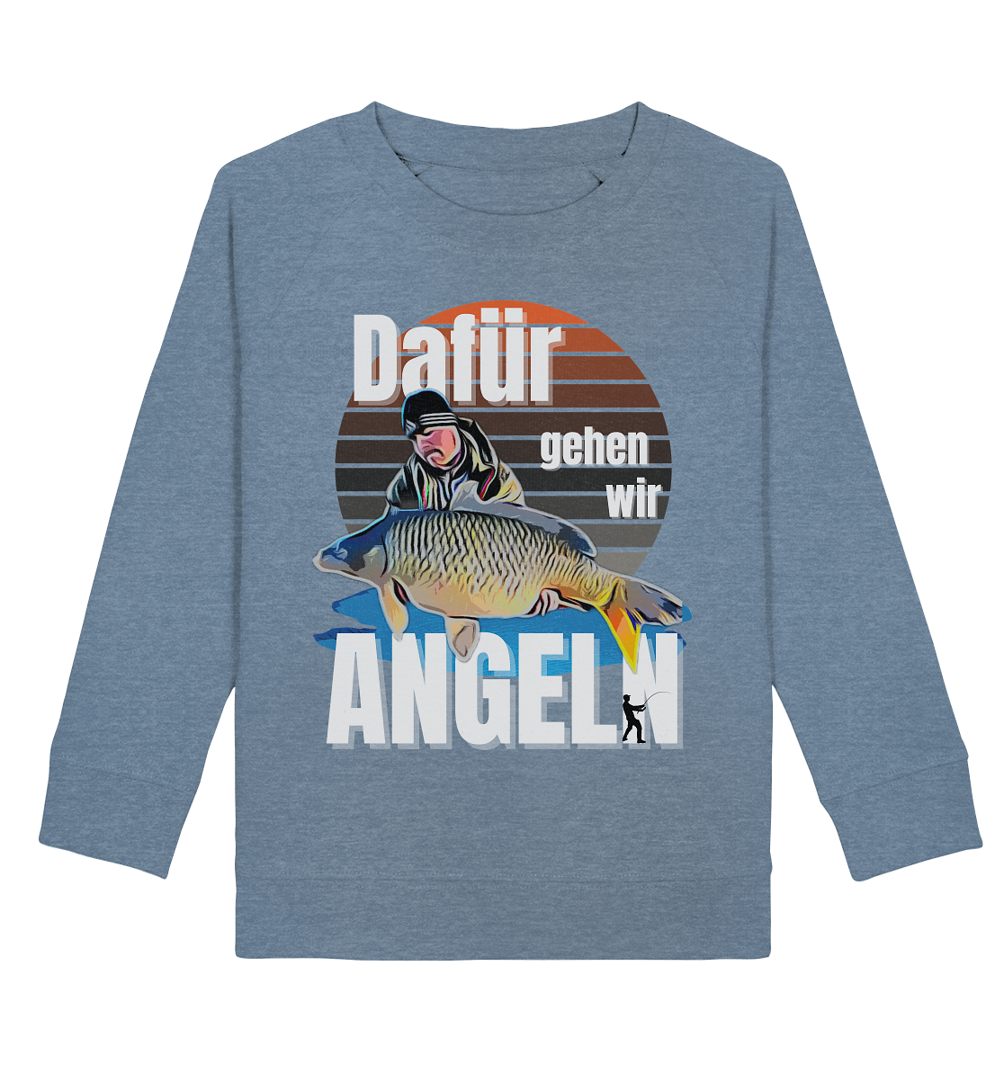 Cartoon Design aus Fotovorlage - Kids Organic Sweatshirt