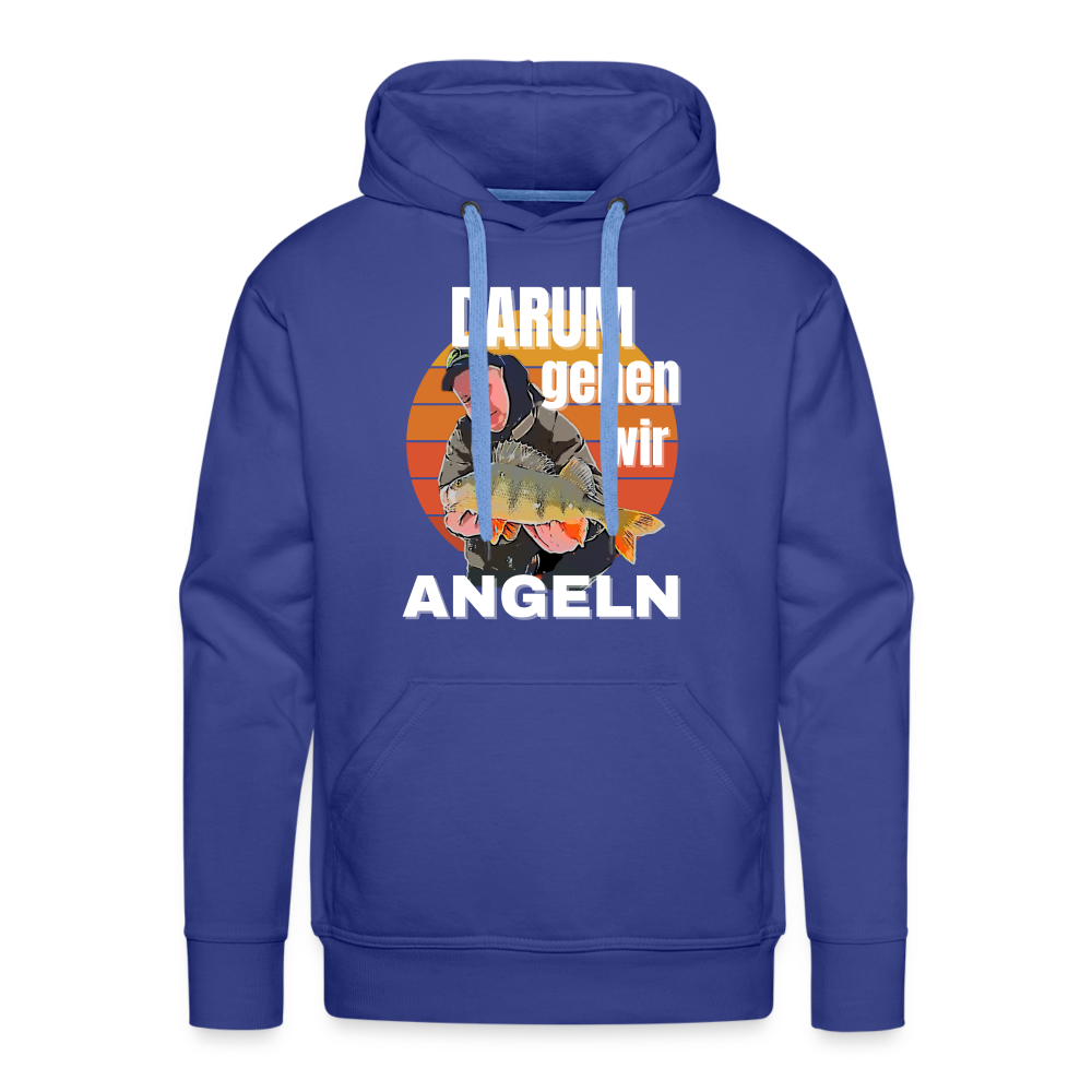 Hoodie mit personalisiertem Cartoon Design aus deinem Fangbild - Königsblau