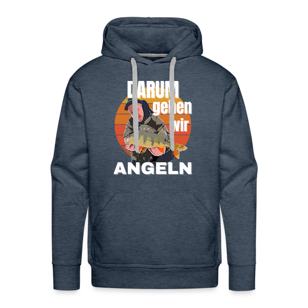 Hoodie mit personalisiertem Cartoon Design aus deinem Fangbild - Jeansblau