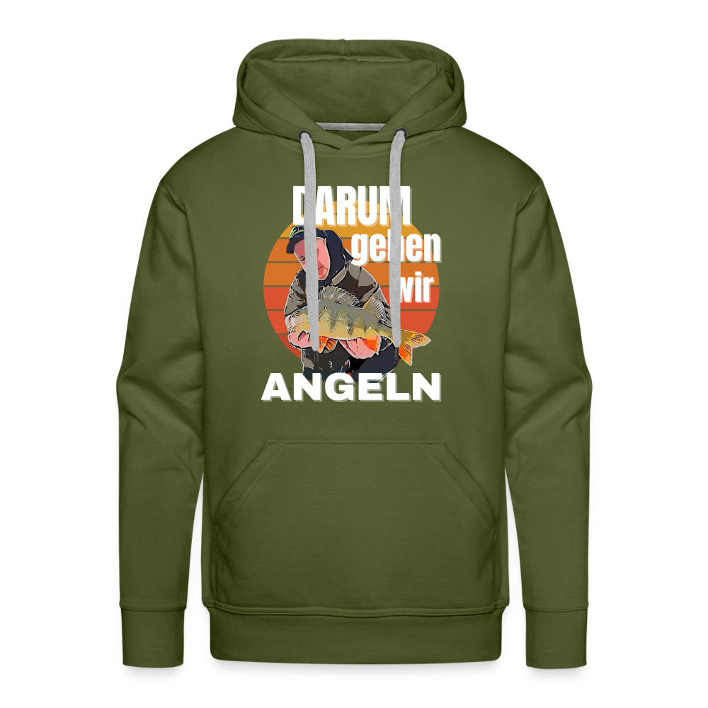 Hoodie mit personalisiertem Cartoon Design aus deinem Fangbild - Olivgrün