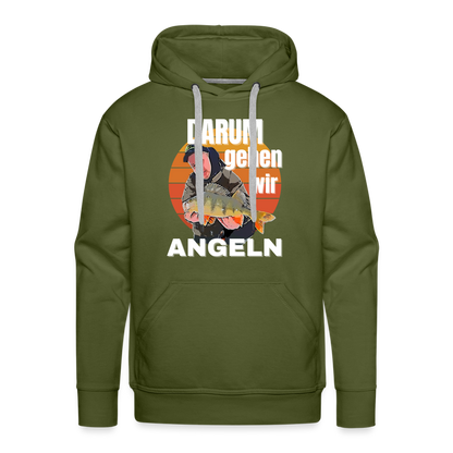 Hoodie mit personalisiertem Cartoon Design aus deinem Fangbild - Olivgrün