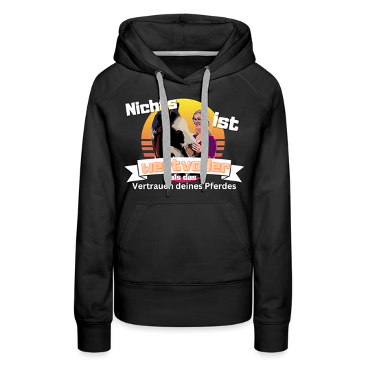 Frauen Premium Hoodie - Schwarz