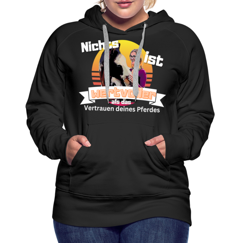 Frauen Premium Hoodie - Schwarz