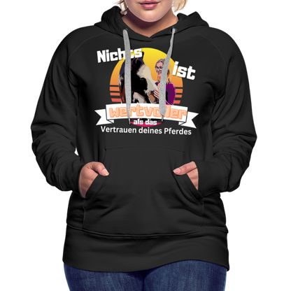 Frauen Premium Hoodie - Schwarz