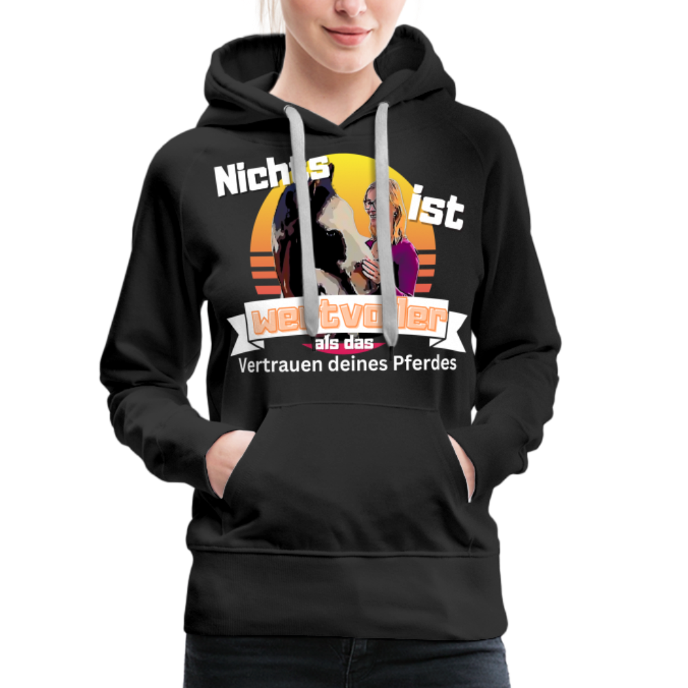 Frauen Premium Hoodie - Schwarz