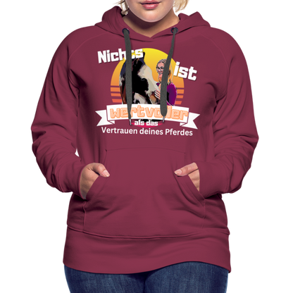 Frauen Premium Hoodie - Bordeaux