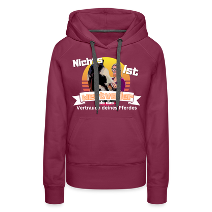 Frauen Premium Hoodie - Bordeaux