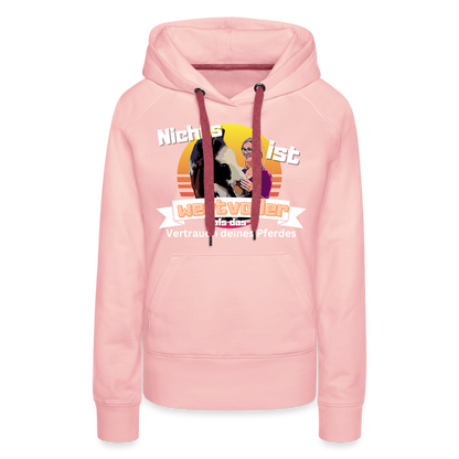Frauen Premium Hoodie - Kristallrosa