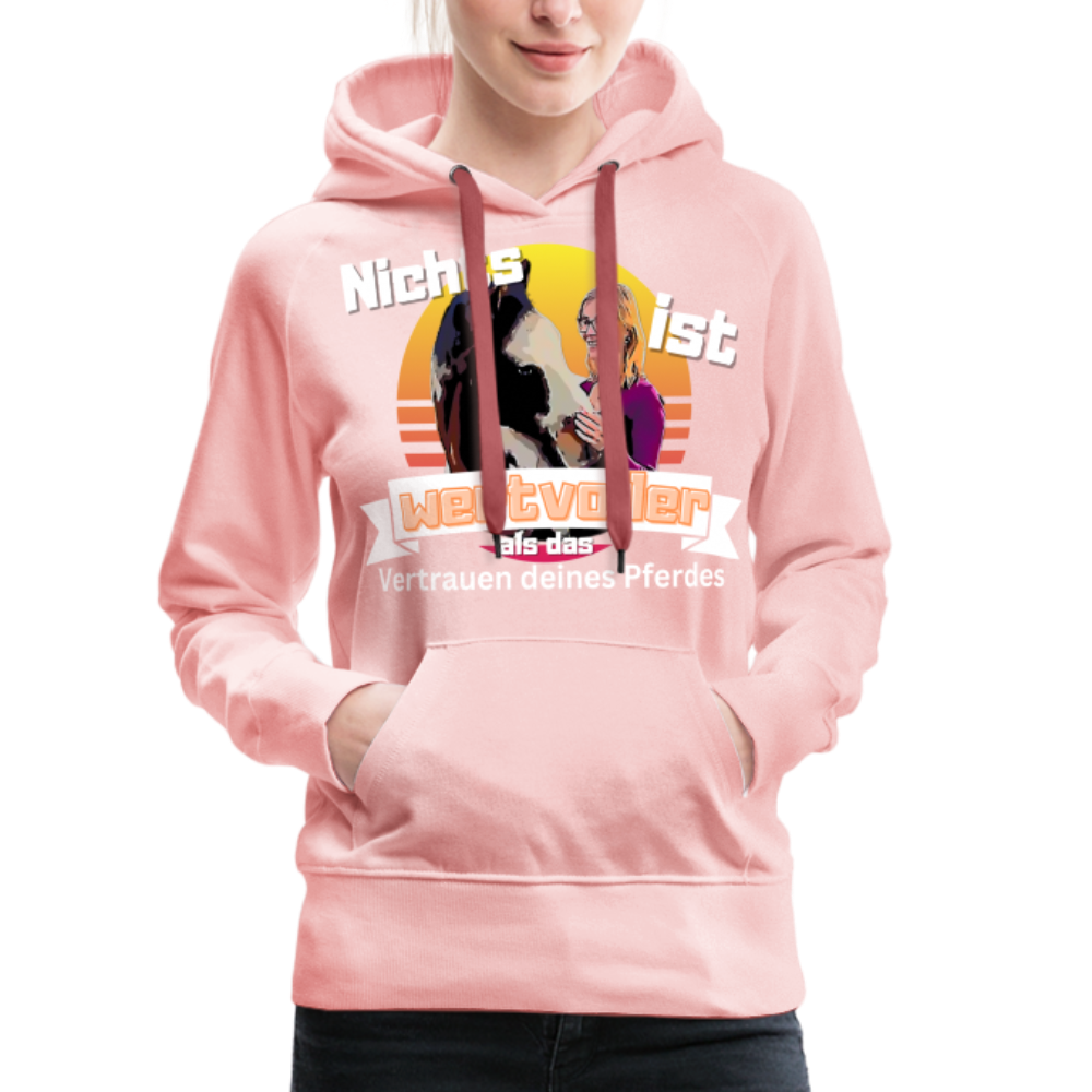 Frauen Premium Hoodie - Kristallrosa