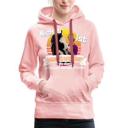 Frauen Premium Hoodie - Kristallrosa