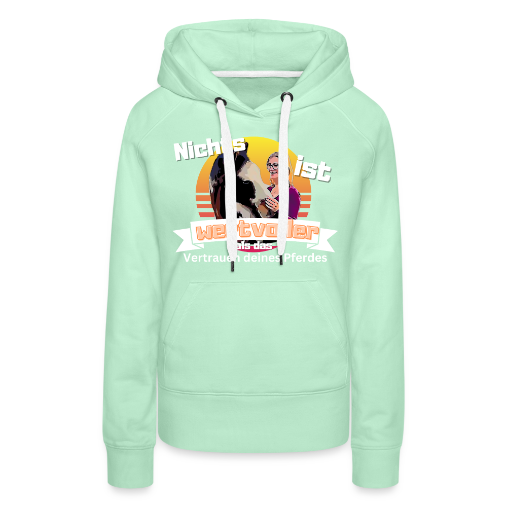 Frauen Premium Hoodie - helles Mintgrün