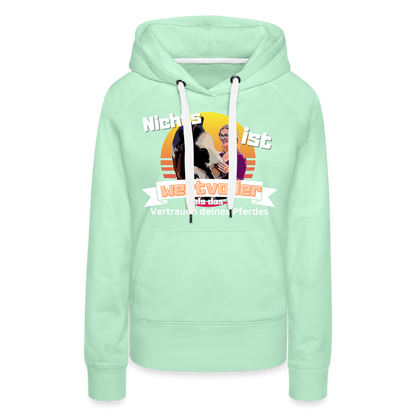 Frauen Premium Hoodie - helles Mintgrün