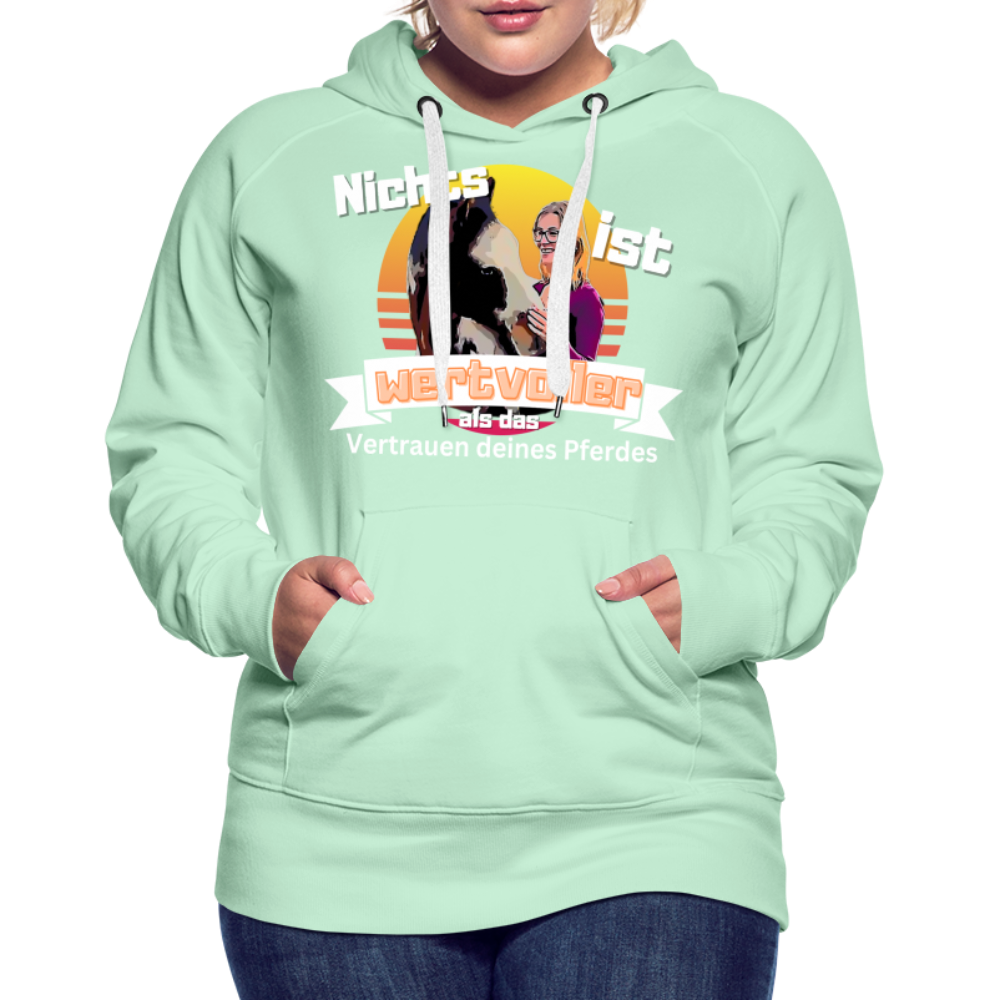 Frauen Premium Hoodie - helles Mintgrün