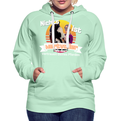 Frauen Premium Hoodie - helles Mintgrün
