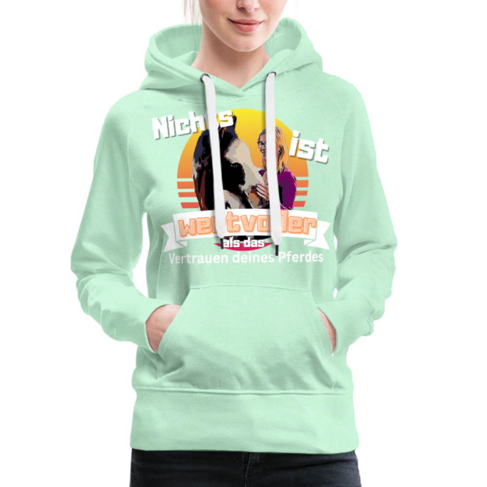 Frauen Premium Hoodie - helles Mintgrün