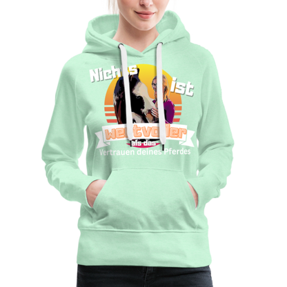 Frauen Premium Hoodie - helles Mintgrün
